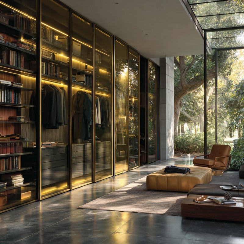 Guarda-roupa de luxo italiano
